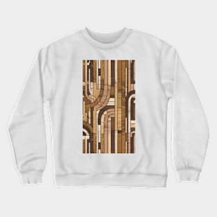 Wooden Pattern Timber Tapestry Crewneck Sweatshirt